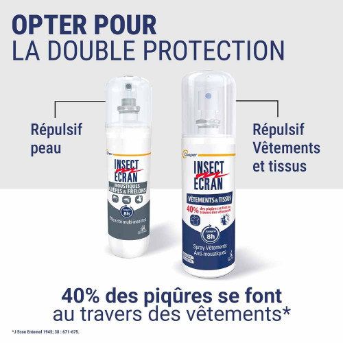 Insect Ecran 100ml Répulsif Moustique Guêpe Frelon