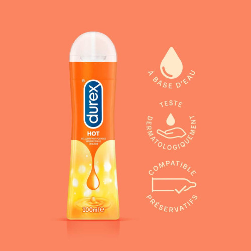Durex Play Hot 100ml - Sensations Intenses, Confort
