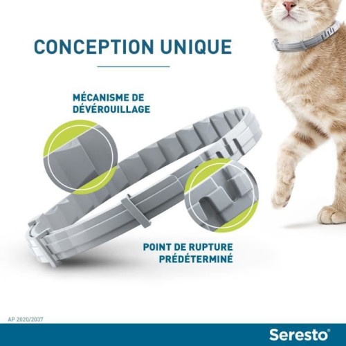 ELANCO SERESTO Collier Antiparasitaire 8kg+ 1 Collier
