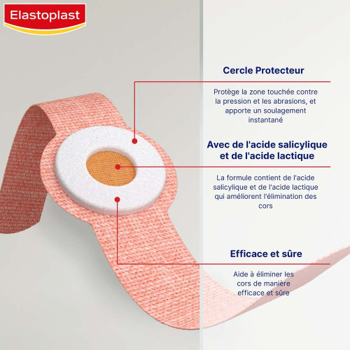 Elastoplast Pansements Cors 8 Unités - Soulage Douleur Efficacement