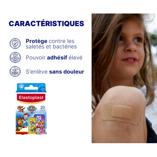 Elastoplast Pat' Patrouille 20 Pansements Enfants - Protecteurs
