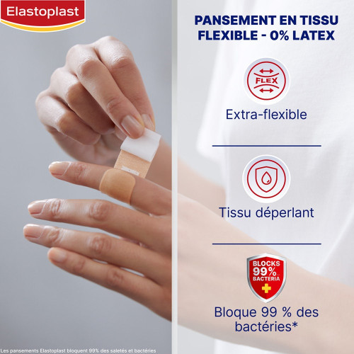 Elastoplast Flexible 20 Pansements - Protection Choc et Respirant
