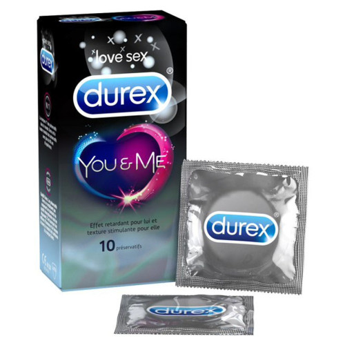 Durex You & Me 10 Préservatifs: Confort et Plaisir Prolongé