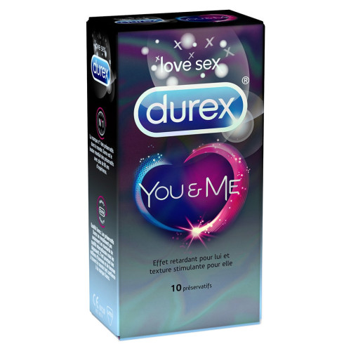 Durex You & Me 10 Préservatifs: Confort et Plaisir Prolongé