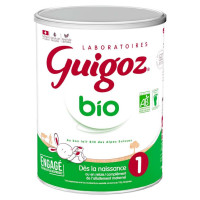 Guigoz Lait Bio 1er Âge 0-6 Mois 800g - Nutrition Optimale
