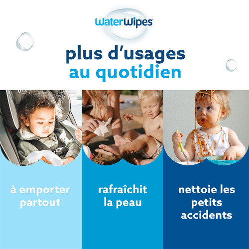 Gilbert Waterwipes Lingettes Bébé 1 Pack - Pureté et Douceur