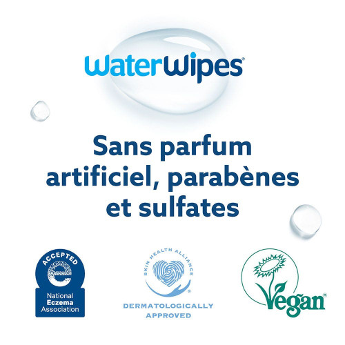 Gilbert Waterwipes Lingettes Bébé 1 Pack - Pureté et Douceur