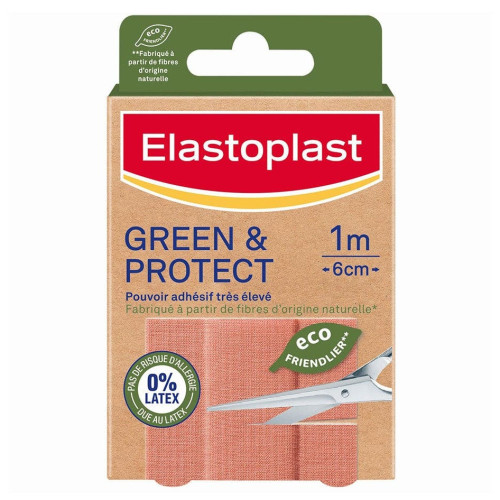 Elastoplast Green Protect Pansement 10 Bandes 1m x 6cm