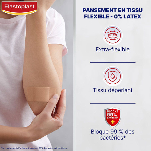 Elastoplast Universel 10 Pansements Flexibles 1m x 6cm