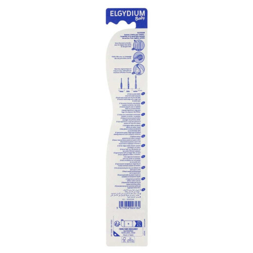 ELGYDIUM Baby Brosse à Dents 0/2 ans - Douceur et Protection