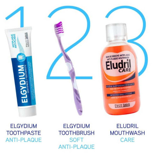 ELGYDIUM Dentifrice Anti Plaque 50ml - Protection optimale