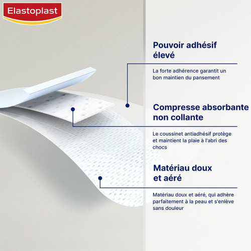 Elastoplast Pansement Sensible XXL - Protection Douce 5pcs