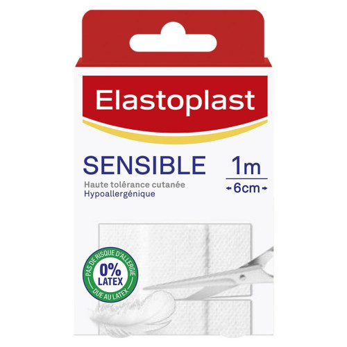 Elastoplast Pansement Sensible 1m x 6cm - Protège Doucement