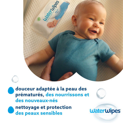 Gilbert Waterwipes 240 Lingettes + 60 Offertes - Pureté et Douceur