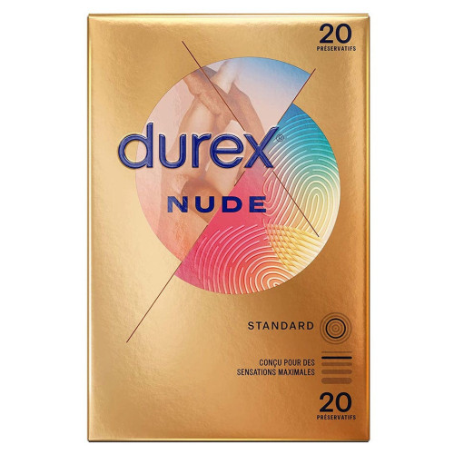 Durex Nude Ultra Fins 20 Unités - Sensation Peau à Peau