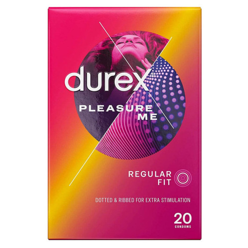 Durex Pleasure Me 20 Unités - Préservatifs Perlés Plaisir Décuplé