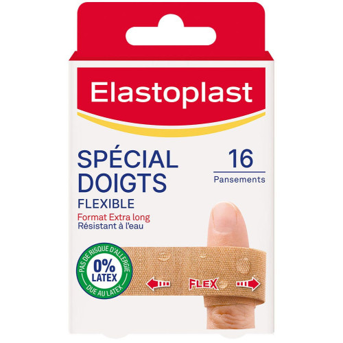 Elastoplast Pansements Doigts x16 - Protection Eau et Bactéries