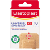 Elastoplast Pansements XL x10 - Protection Efficace, Résistant à l'Eau