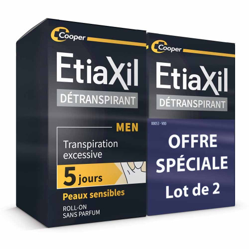 ETIAXIL MEN Détranspirant 30ml - Bloque Transpiration, Peaux Sensibles