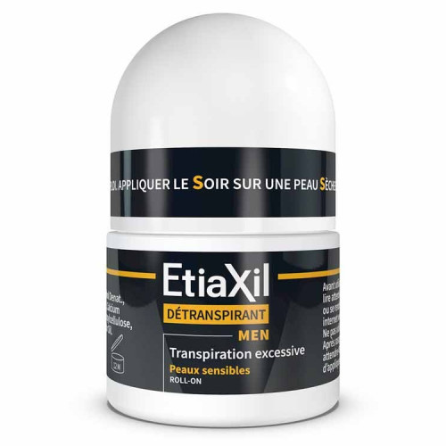 ETIAXIL MEN Détranspirant 30ml - Bloque Transpiration, Peaux Sensibles