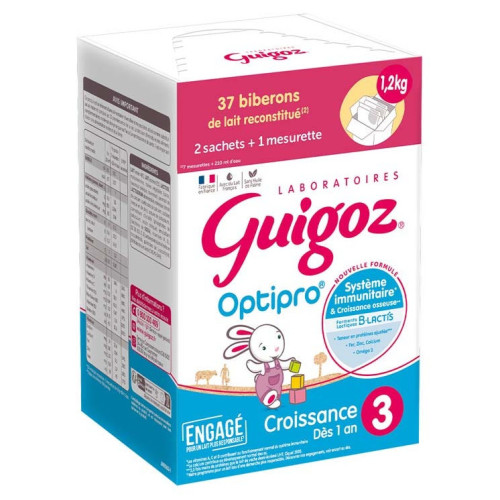 Guigoz Optipro Lait Croissance 1an+ 1.2kg - Nutrition optimale bébé