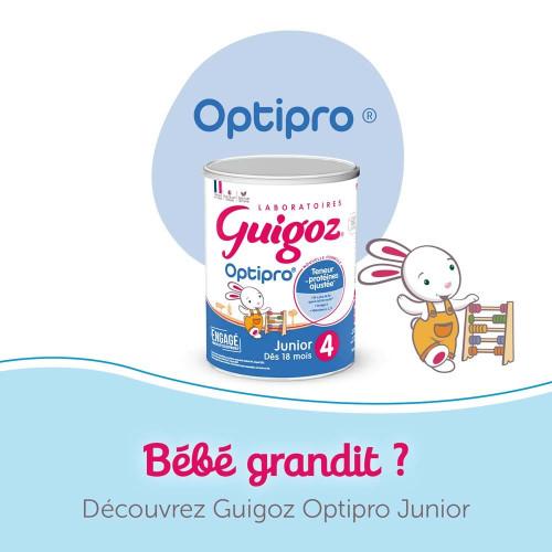 Guigoz Optipro Lait Croissance 1an+ 1.2kg - Nutrition optimale bébé