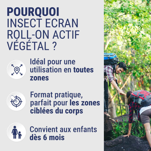 Actif Végétal Roll On Répulsif 50ml Insect Ecran