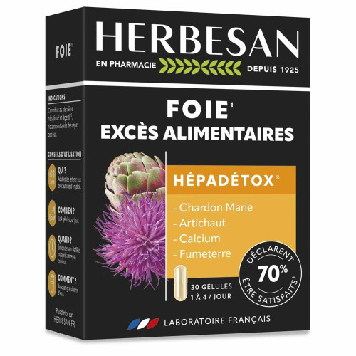 Herbesan Hépadétox 30 Gélules
