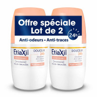 Etiaxil Déodorant Douceur 48H Roll-On Lot de 2 x 50 ml