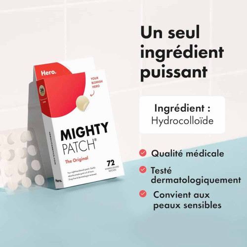 Mighty Patch Original Patchs de Nuit Anti-Acné 24 Patchs