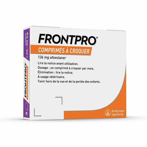 Frontpro Comprimés Antiparasitaire 25-50 Kg, 3 comprimés