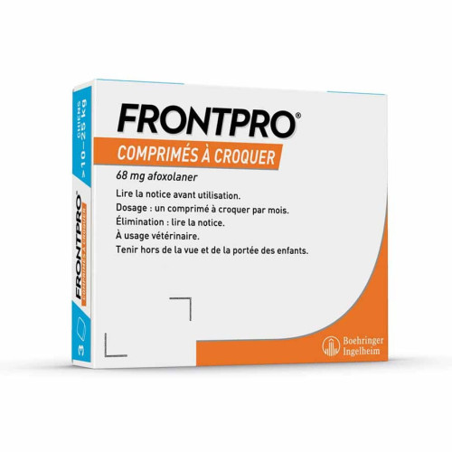 Frontpro Comprimés Antiparasitaire 10-25 Kg, 3 comprimés
