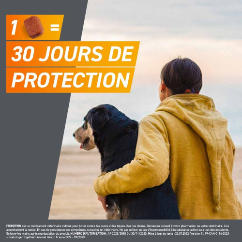 Frontpro Comprimés Antiparasitaire 10-25 Kg, 3 comprimés