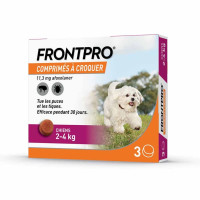 Frontpro Comprimés Antiparasitaire 2-4 Kg, 3 comprimés