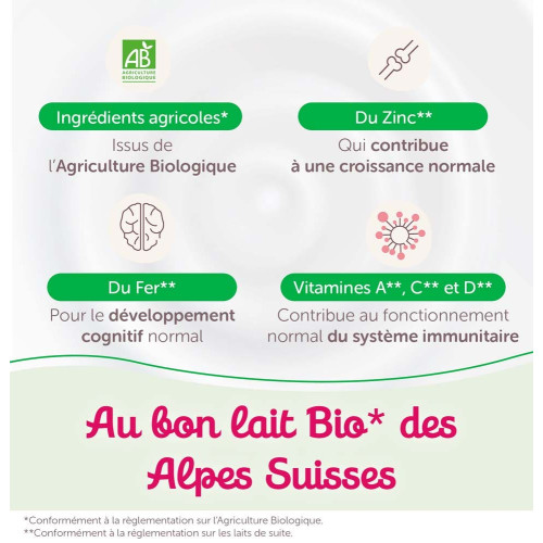 Croissance Lait 3ème âge Bio 800 g