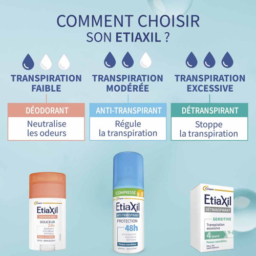 Déodorant Anti-Transpirant Protection 48H Peaux Sensibles Aérosol Compressé Lot de 2 x 100 ml