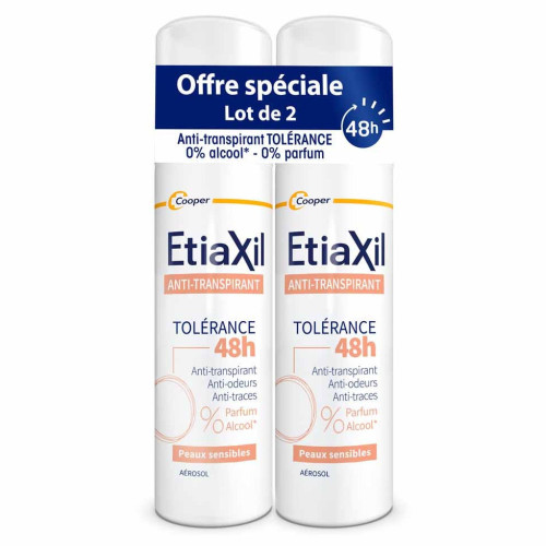 Anti-Transpirant Tolérance 48H Lot de 2 x 150 ml