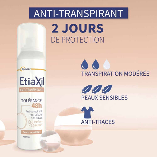 Anti-Transpirant Tolérance 48H Lot de 2 x 150 ml