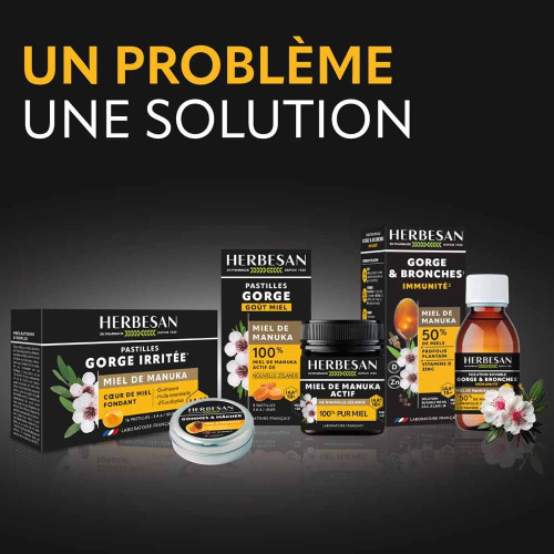Pastilles Gorge Miel de Manuka IAA 10+ 8 pastilles