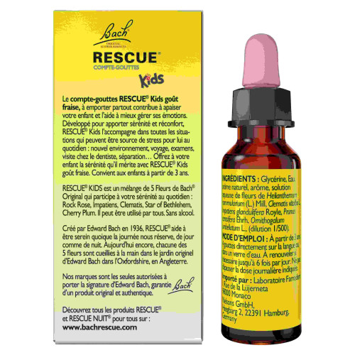 Bach Kids Compte-Gouttes Goût Fraise 10 ml