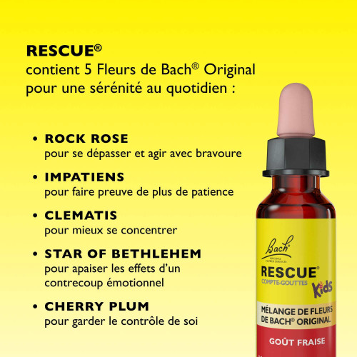 Bach Kids Compte-Gouttes Goût Fraise 10 ml