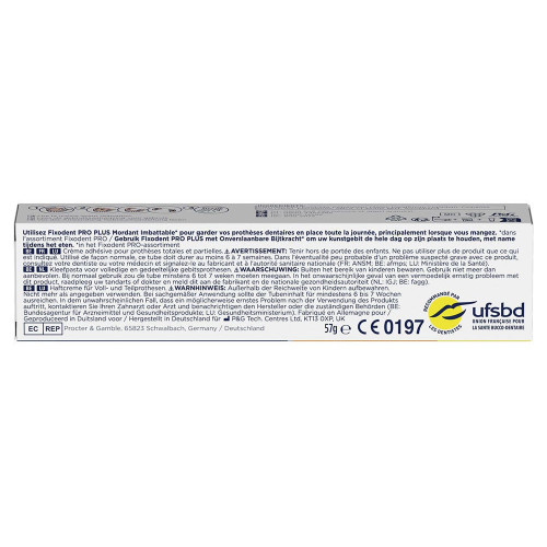 Fixodent Pro Plus Crème Adhésive 57g Adhérence Confort Optimal