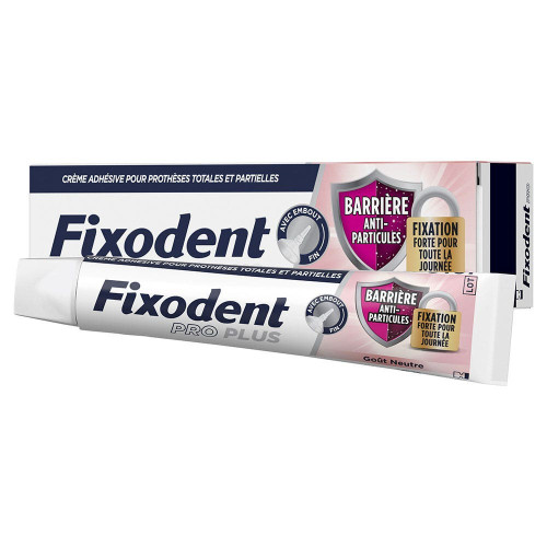 Fixodent Pro Plus Crème Adhésive 40g Fixation Forte Gencives Saines