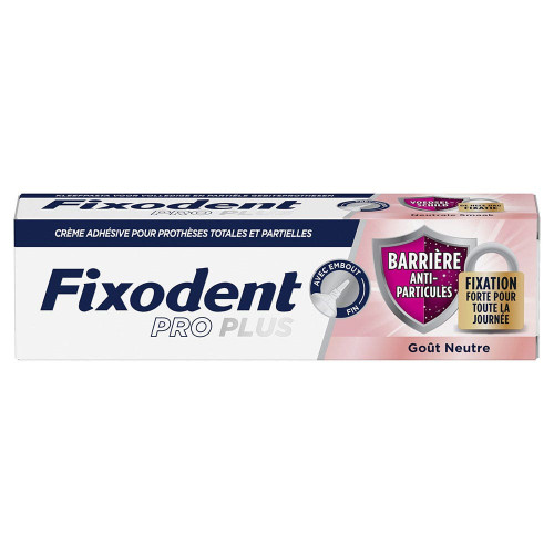 Fixodent Pro Plus Crème Adhésive 40g Fixation Forte Gencives Saines