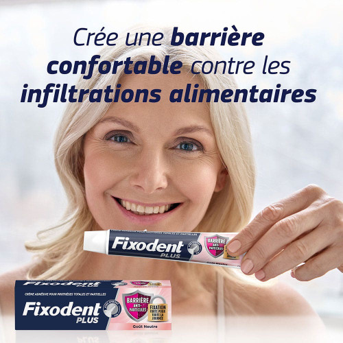 Fixodent Pro Plus Crème Adhésive 40g Fixation Forte Gencives Saines