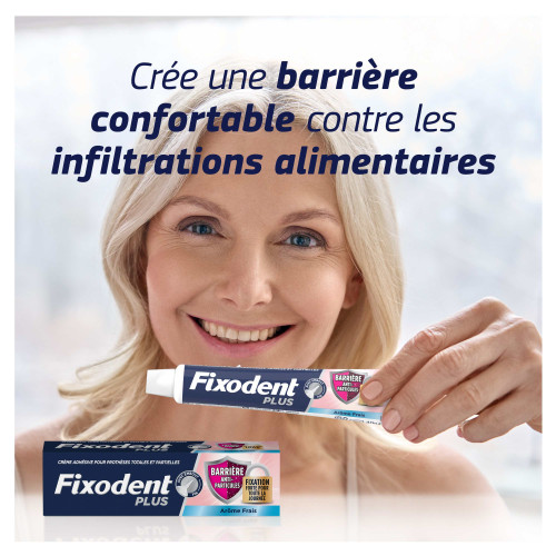 Fixodent Pro Plus Crème Adhésive 40g Tenue Parfaite Fraîcheur
