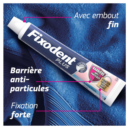 Fixodent Pro Plus Crème Adhésive 40g Tenue Parfaite Fraîcheur