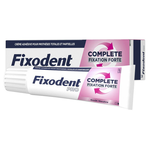 Fixodent Pro Complete Crème 47g Fixation Forte Confort Optimal
