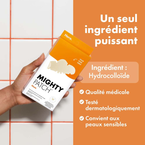 Hero Mighty Patch Nose 10 Patchs Peau Nette Nuit - Parapharmacie en ligne