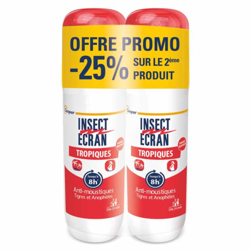 Insect Ecran Tropiques Anti-moustiques Spray 2 x 75ml 
